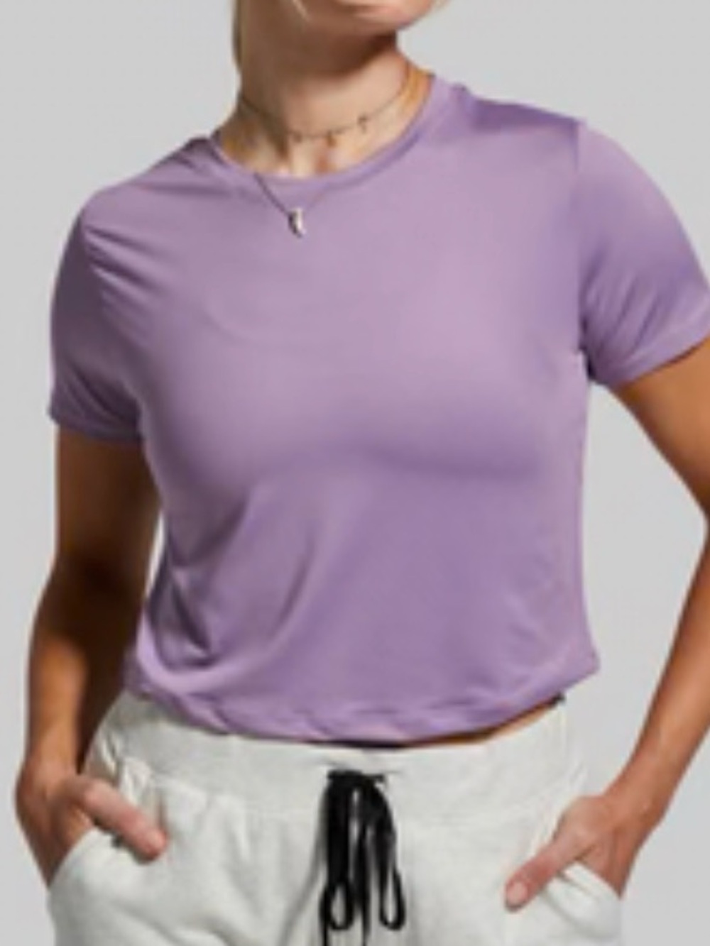 Born Primitive Athleisure crop tee Wild Orchid Medium